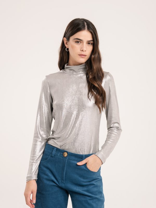 Polera DISCO - Plateado, S/M