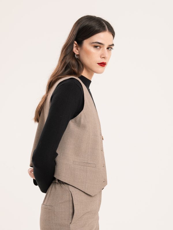 Chaleco PRAGA - Beige, S/M