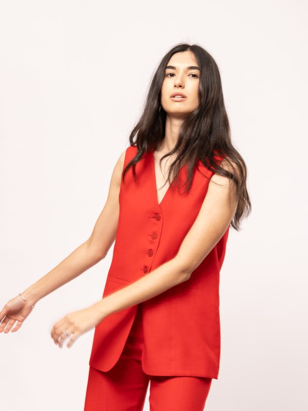 Chaleco ANGELA - S/M, Rojo